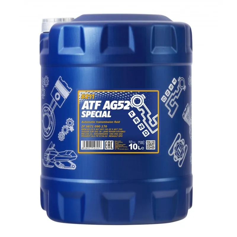 Синтетическая трансмиссионная жидкость 8211 MANNOL ATF AG52 10 л